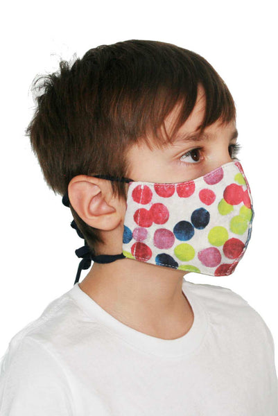Children's and Adults' Polka Dot Cotton Cloth Facemask