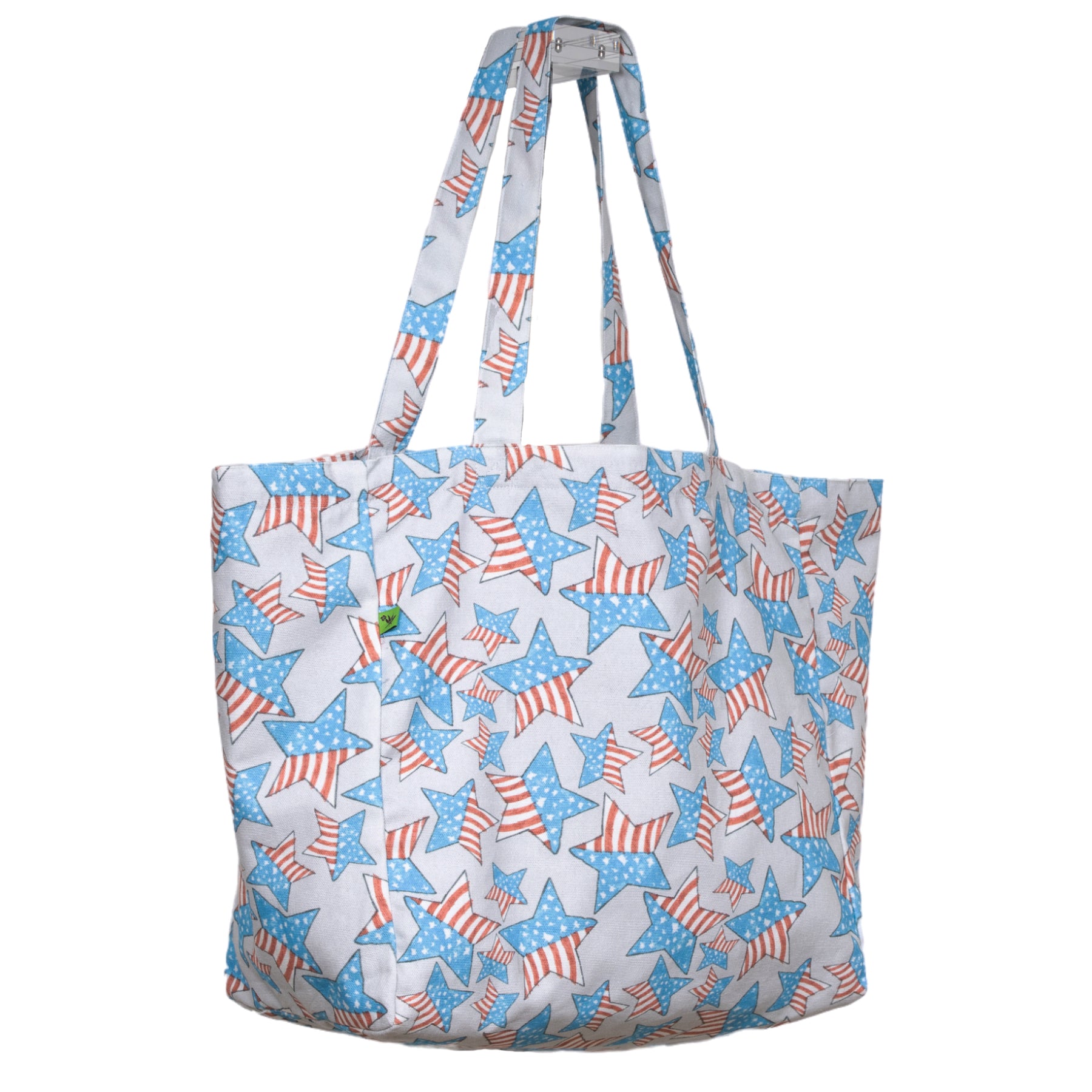 Cabin Measures - American Stars On-the-Go Cotton Tote Bag