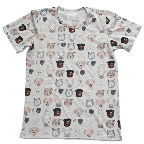 Dog Print Adult T-shirt