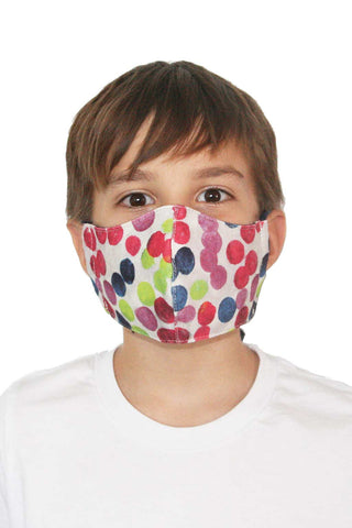 Children's and Adults' Polka Dot Cotton Cloth Facemask